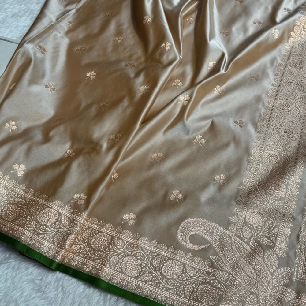 Pure katan silk saree set - Picture 11 of 13
